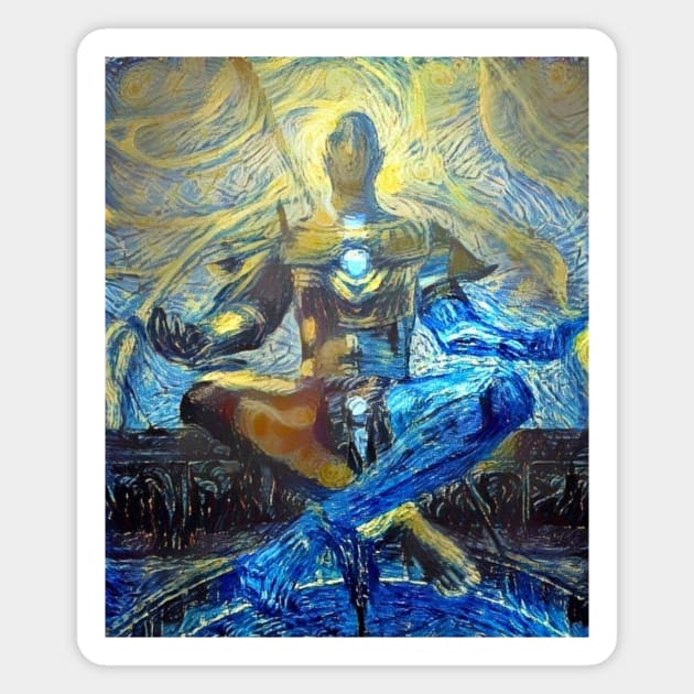 Vivec Morrowind Starry Night Magnet by Starry Night